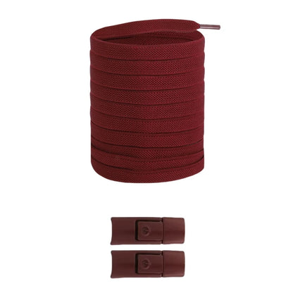 New Without Ties Elastic Laces No Tie Shoe Laces Press Lock Shoelaces Sneaker Kids Adult 8MM Widened Flat Shoelace for Shoes