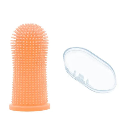 Dog Super Soft  pet Finger Toothbrush Teeth Cleaning Breath Care Nontoxic Silicone Tooth Brush Cat dog toothbrush pet products